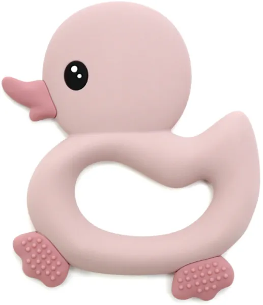 Bidering med and og taktile overflader, lyserød