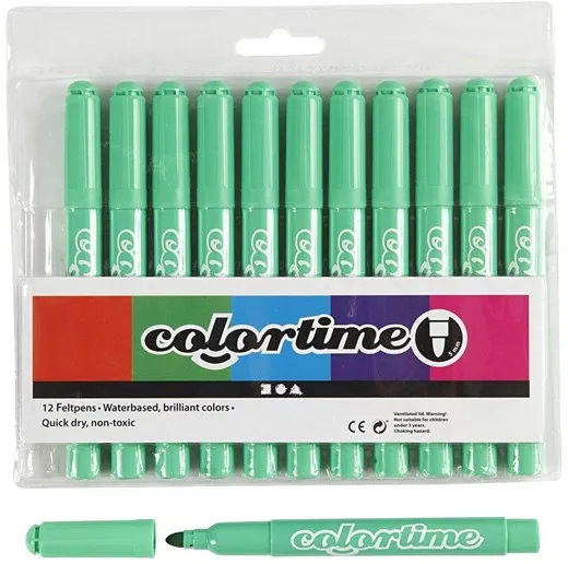 Creativ Company Light green Jumbo markers 12pcs.
